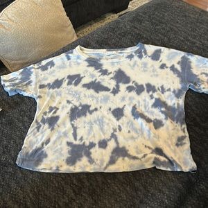 pink rose tie dye tee shirt size medium